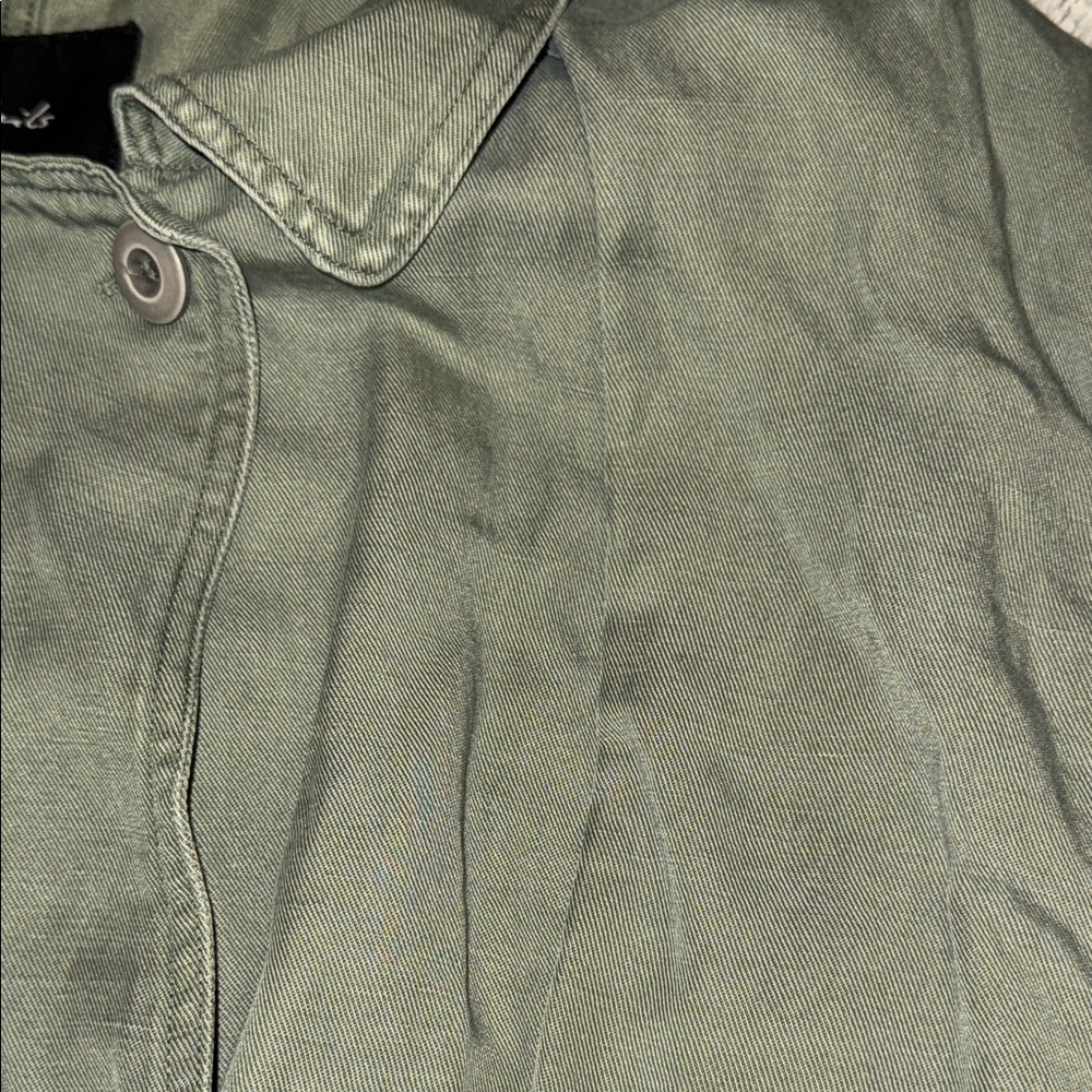 Rails Barclay Linen Blend Button Front Utility Jacket Medium - Picture 6 of 13